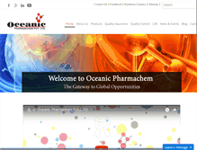 Tablet Screenshot of oceanicpharmachem.com